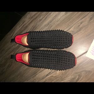 Red Bottoms With Spike Sock